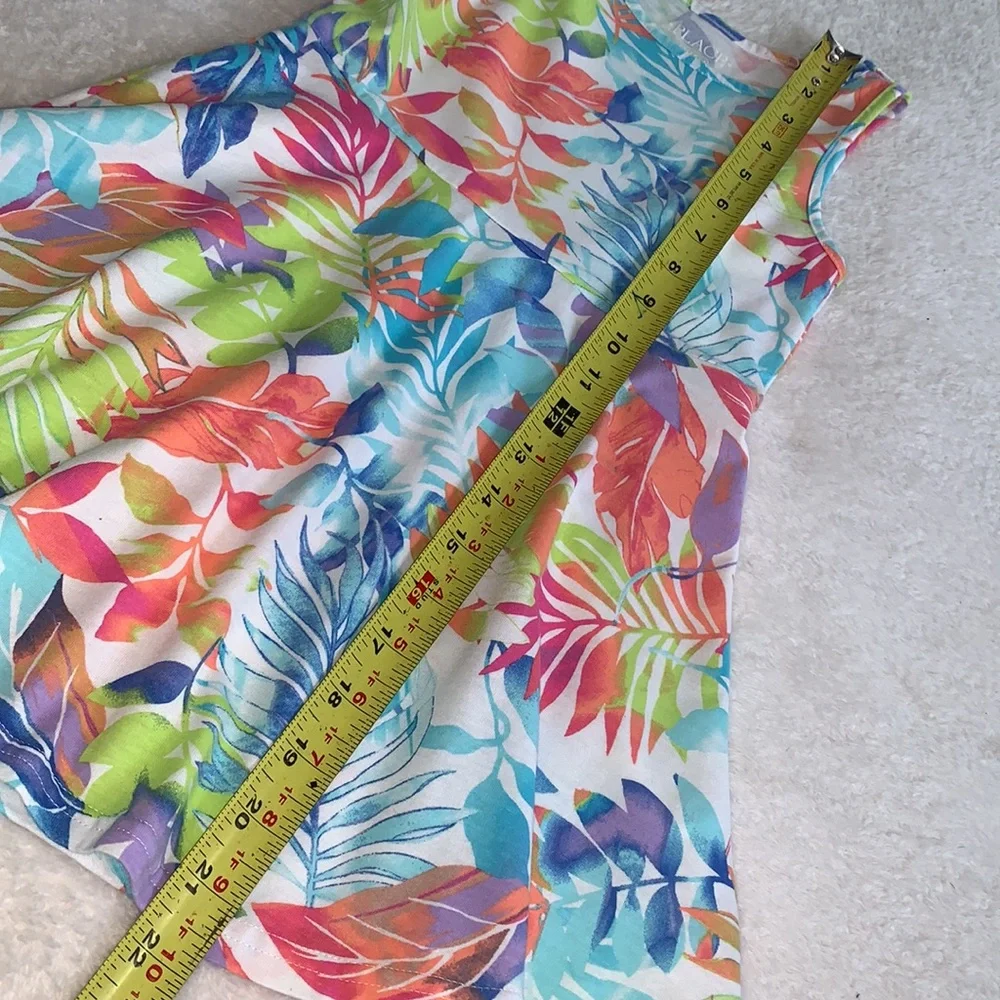 Children’s Place Colorful Tropical Girls Dress 4 EUC
